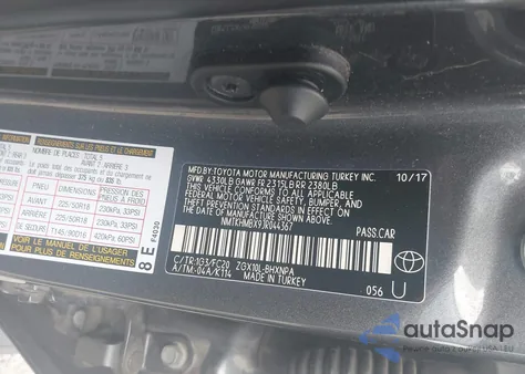 2018 Toyota C-Hr Xle Premium from USA, damaged, VIN NMTKHMBX9JR044367